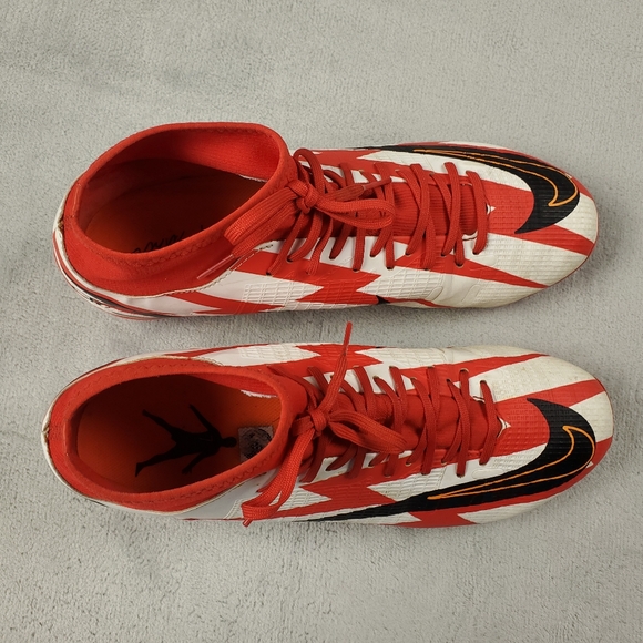 Nike Mercurial Superfly 8 CR7 Academe Soccer Boots Cleats Size 9 Red Lightening - Picture 7 of 16